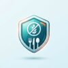 Icono de seguridad alimentaria y control de alérgenos