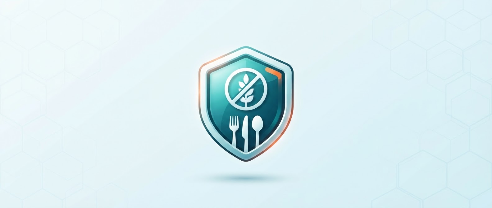 Icono de seguridad alimentaria y control de alérgenos