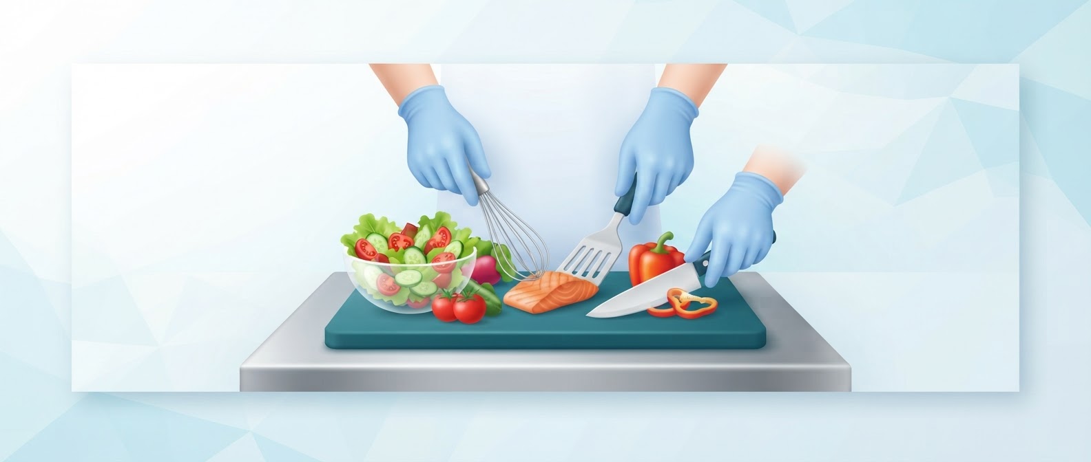 Icono de manipulación higiénica de alimentos en restauración